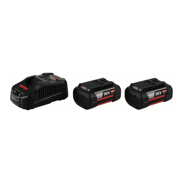 Batteri Bosch GBA; 36 V; 2x6,0 Ah + laddare GAL 3680 CV