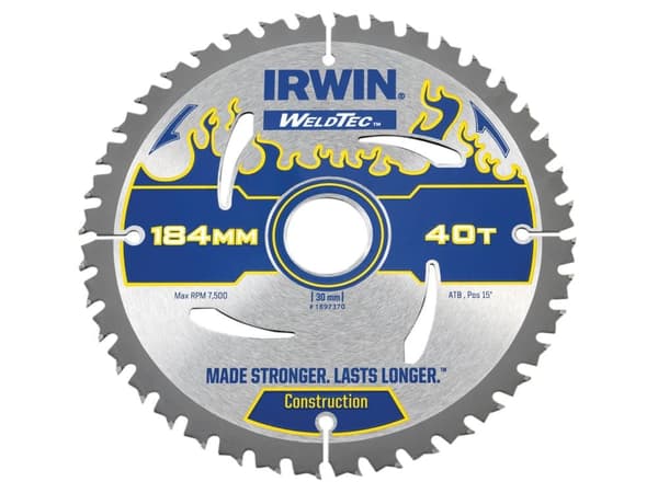 Sågklinga för trä Irwin; 184x2,4x30,0 mm; Z40