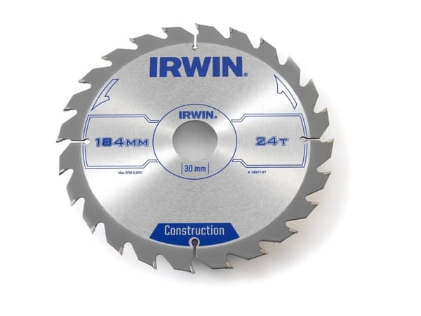 Sågklinga för trä Irwin; 184x2,5x30,0 mm; Z24