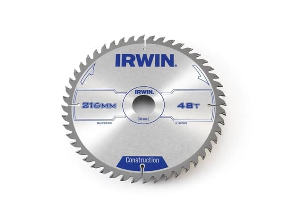 Sågklinga för trä Irwin; 216x2,5x30,0 mm; Z48