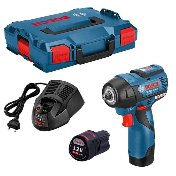 Slagmutterdragare Bosch GDS 12V-115; 12 V; 2x3,0 Ah batt.