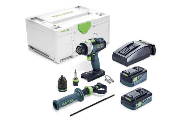 Slagskruvdragare / borr Festool QUADRIVE TPC 18/4 5,0/4,0 I-Plus; 18 V; 5,0 Ah + 4,0 Ah batt.