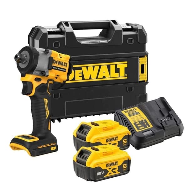 Slagmutterdragare DeWalt DCF922P2T; 18 V; 2x5,0 Ah batt.