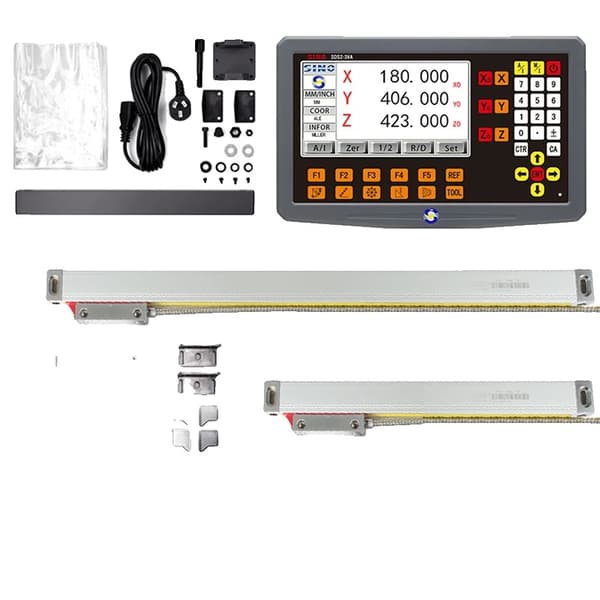 SINO LCD DRO Kit, 3-akset drift, høj præcision 0,005 mm opløsning,DRO Med 2PCS KA35