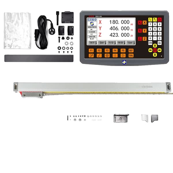 SINO LCD DRO -sarja, 3-akselinen toiminta, korkea tarkkuus 0,005 mm resoluutio,DRO 1PC KA35:llä