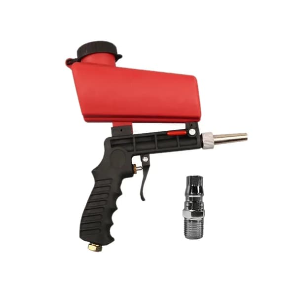Justerbar Sandblæsningspistol, 90 psi Tryk, 21 lbs Beholderkapacitet,EU-stik, EU stik