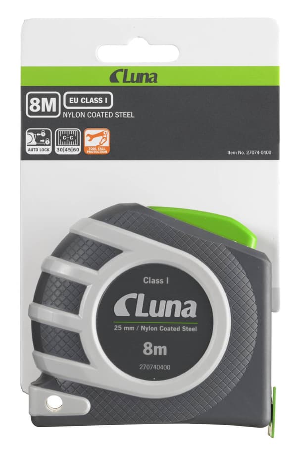 Luna LAL Auto Lock 8m målebånd