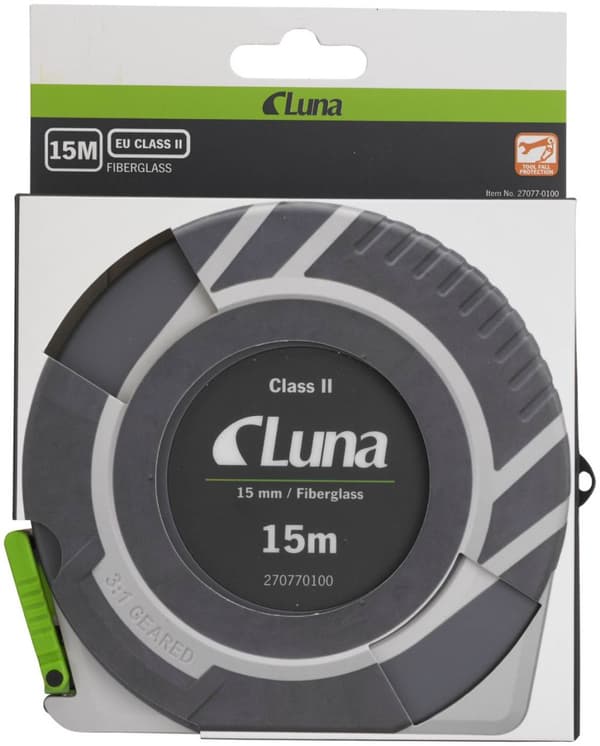 Luna LG Glasfiber Måttband 15m