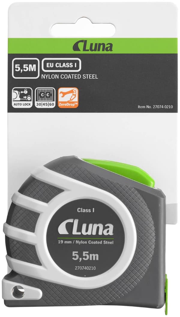 Luna Auto Lock 5,5 m måttband