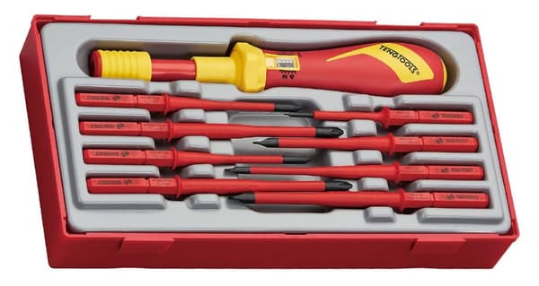 VDE 1000V Momentskruvmejselsats Teng Tools TTVSD09