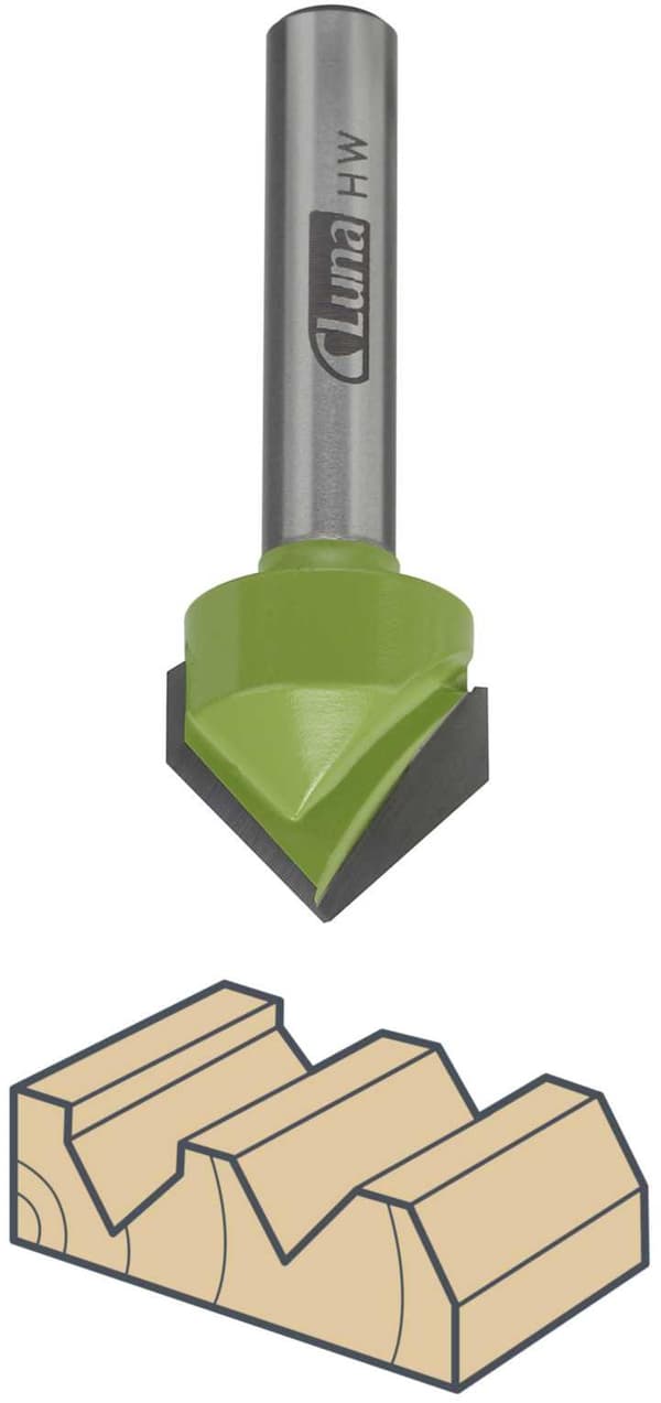 KONUNG FRÆSER 9,5/12,7/53/8 mm affasningsvinkel 45o