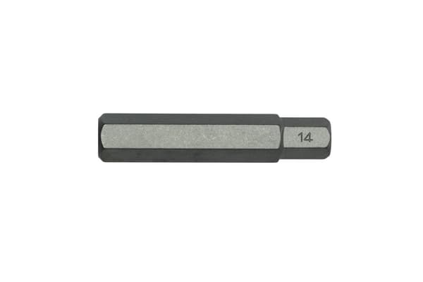 Sekskantede bits længde 75 mm 14 mm