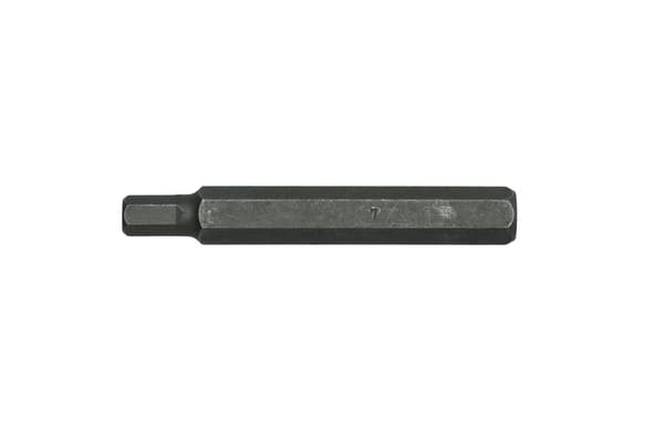Sekskantede bits længde 75 mm 7 mm