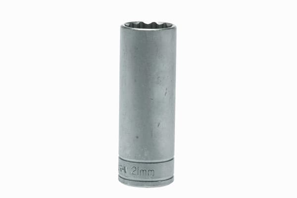 Lang fatning 12-punkts med 1/2" greb 21 mm