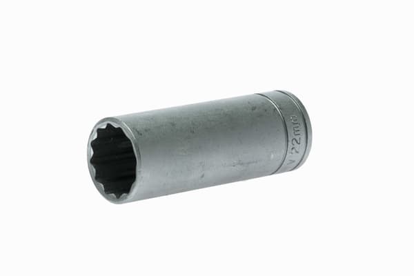 Lang fatning 12-punkts med 1/2" greb 22 mm