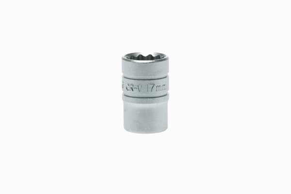 12-punkts fatning med 1/2" greb 17 mm