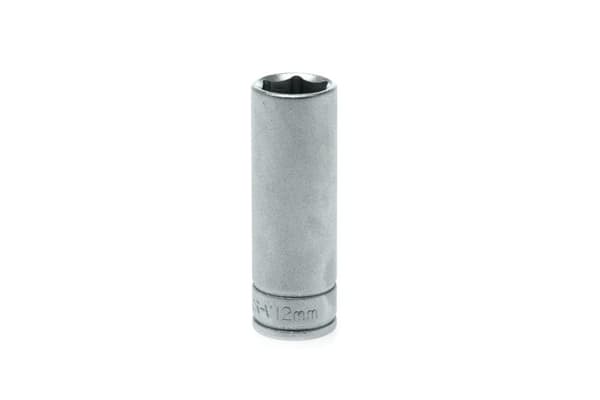 Lång hylsa 6-punkts med 1/4" grepp 12 mm