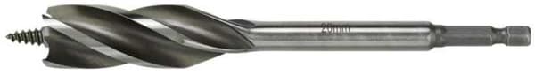4-bladet træbor med 1/4" skaft 14 mm