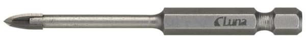 Flisebor med hårdmetalspids og 1/4"" sekskantet skaft 10 mm