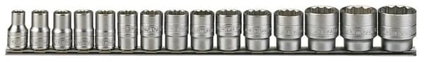 Pistorasiat sarjassa, jossa on 1/2" neliöasema Teng Tools M1215MM