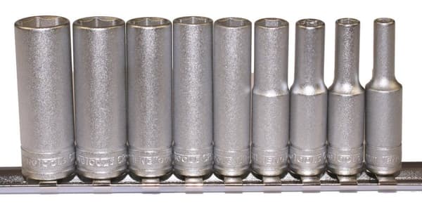 Set med uttag. Med 1/4" fyrkantsdrift. Teng Tools M1407