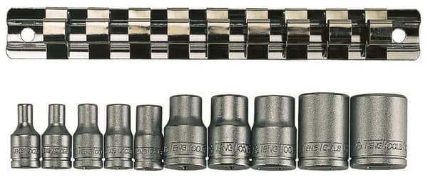 TX-E uttag med 1/4"" och 3/8"" fyrkantsdrift Teng Tools M3814