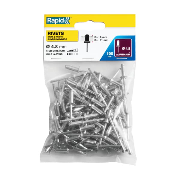Rapid standardnitter 4,8 x 14 mm - pakke med 100 stk.