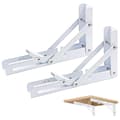 Pikkukuva 1 / 5: Taittokannatin 450 x 170 mm - valkoinen metalli seinäasennukseen