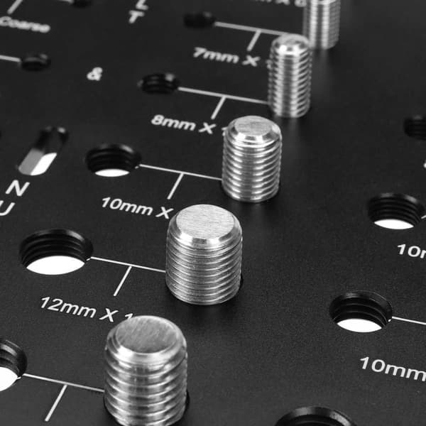 Møtrik- og boltkontrol, 28 størrelser dækning, letvægtsdesign, holdbar aluminiumslegering