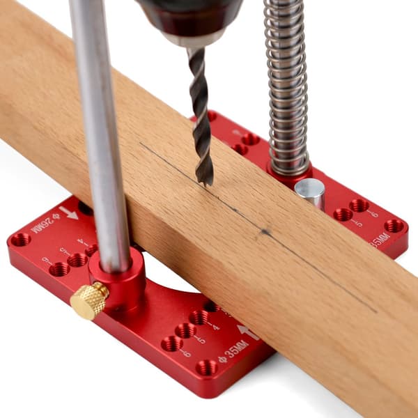 Borrguide, Precision Hinge Hole Locator, Justerbara Inställningar, Hållbar Aluminiumkonstruktion