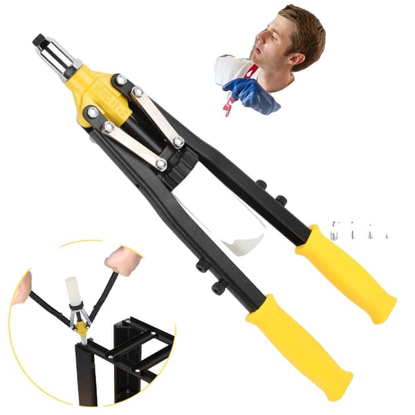 Riveter Gun Sæt, Ergonomisk Design, Hurtig Skift Hoveder, Robust Konstruktion