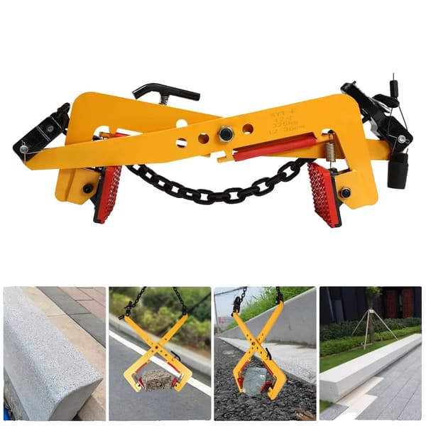 Tungt kedjeklämma, justerbar käft 33-70 cm, max belastning 500 kg, hållbart legerat stål