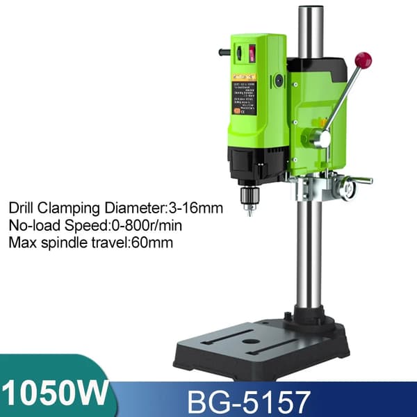 Mini bänkborrmaskin, variabel hastighet 0-2800 r/min, klämdiameter 1-16 mm,EU, BG-5157 (1050W)