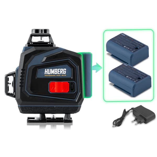 Krydslaser i etui + Humberg HM-170 stativ