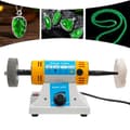 Miniatyrbild 1 av 4: 320W Bänkslipmaskin för Polering, Justerbar Hastighet 800-10000 RPM, Hållbar Design i Aluminiumlegering,EU