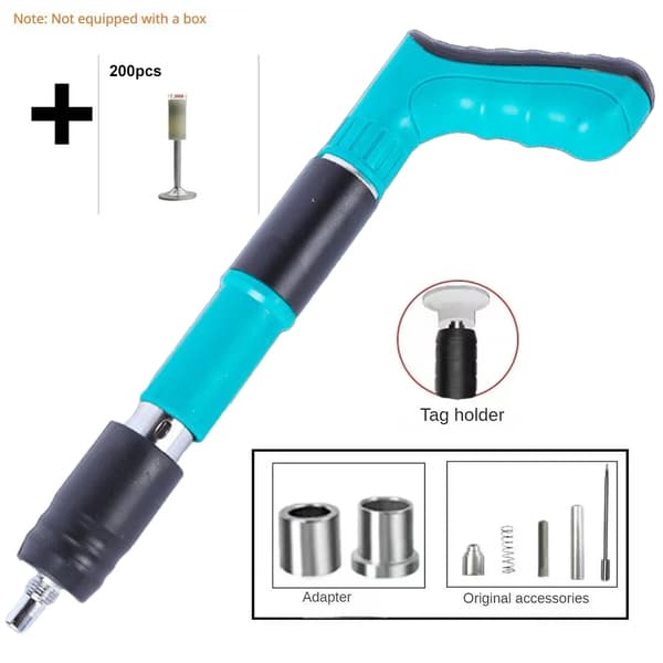 Mini Nittepistol, Justerbare Styrkeniveauer, Ergonomisk Håndtag,Nail Gun 200 søm