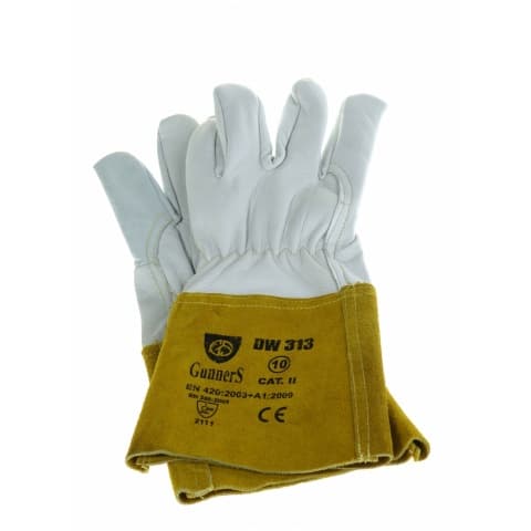 IDEAL HANDSKER GUNNERS DW-313/10 TIG GULT LÆDER