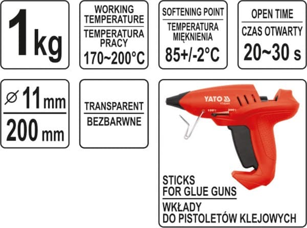 YATO HOT VARMLIM 11,2X200MM 1KG