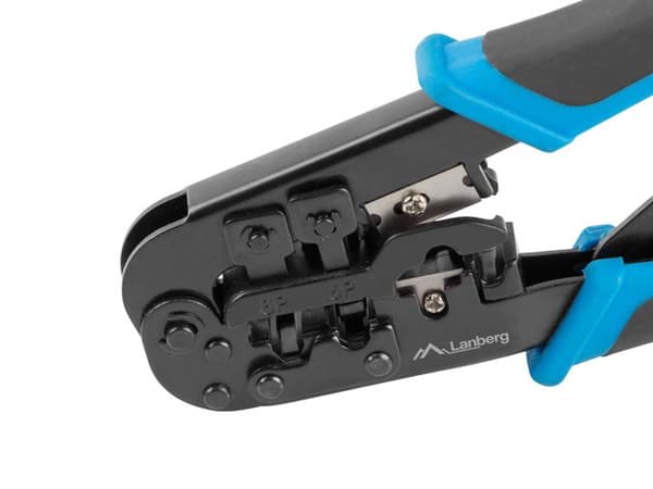 Lanberg NT-0201 kaapelipuristin Puristustyökalu Musta, Sininen
