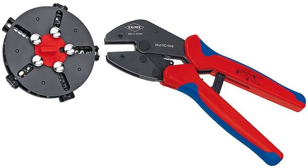 Knipex 97 33 02 kabelkrympetang Krympetang Blå, Rød
