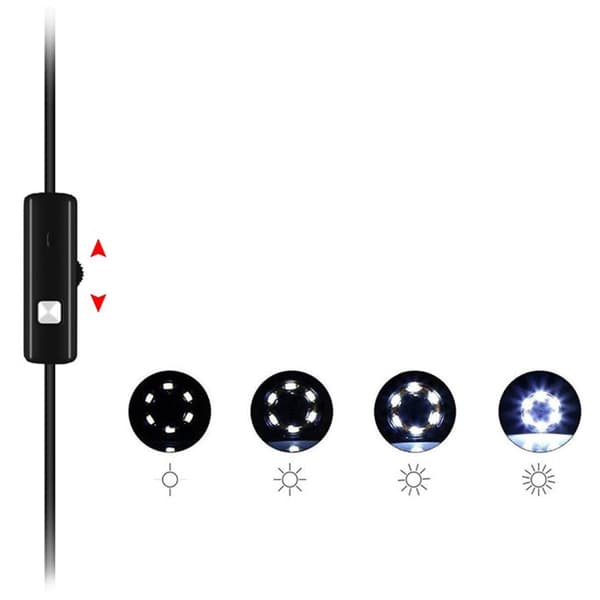 USB-endoskopinspeksjonskamera med LED 5m