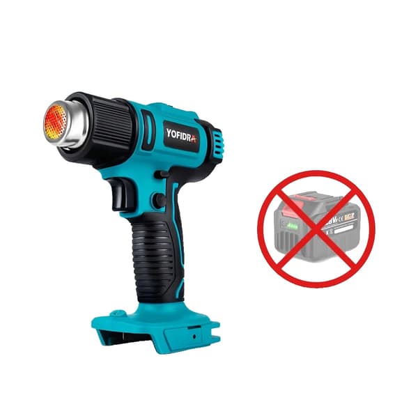 Elektrisk Varmepistol, 2500W Effekt, Trådløs Betjening,0 Tilbehør