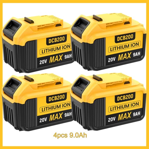 Trådlös Värmeblås, 18V Batteri, Variabel Temperaturkontroll,4BAT