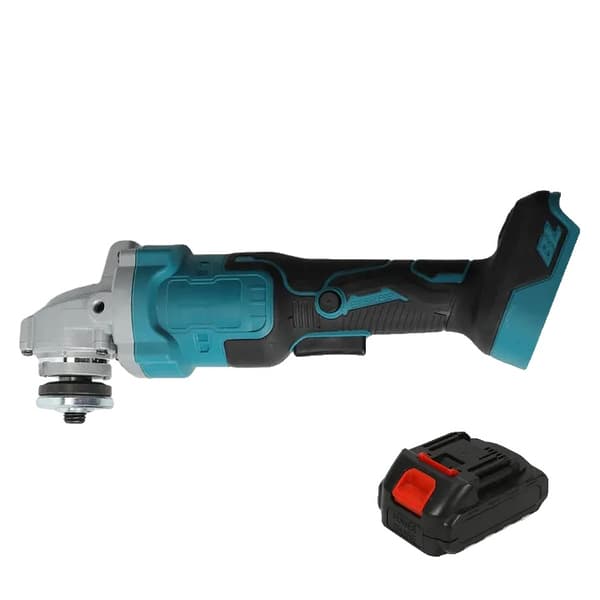 125 mm børsteløs elektrisk vinkelsliber, variabel hastighedskontrol, ergonomisk design,Med 1XBattery