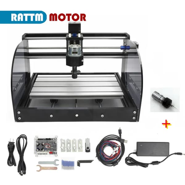 CNC Router 3018 Pro MAX, Bordsdesign, Hög hastighet 9000 RPM Spindel,Ingen laser, Ingen kontroller
