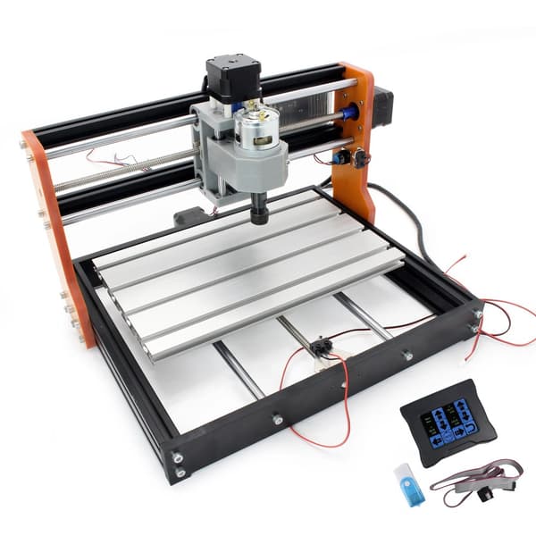 CNC Router, 3-aksers kontrol, højhastighedsspindel,Med 10W laser, Tilføj berøringscontroller