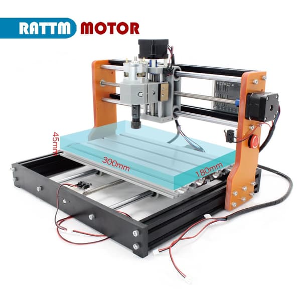 CNC Router, 3-aksers kontrol, højhastighedsspindel,Ingen controller, Med 15W laser