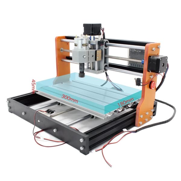 CNC Router, 3-aksers kontrol, højhastighedsspindel,Ingen controller, Med 15W laser