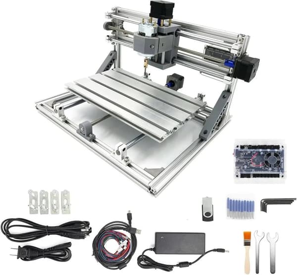CNC-graveringsmaskin, 12-36V ström, GRBL kontrollprogramvara,Ingen kontroller, lägg till 2.5W laser