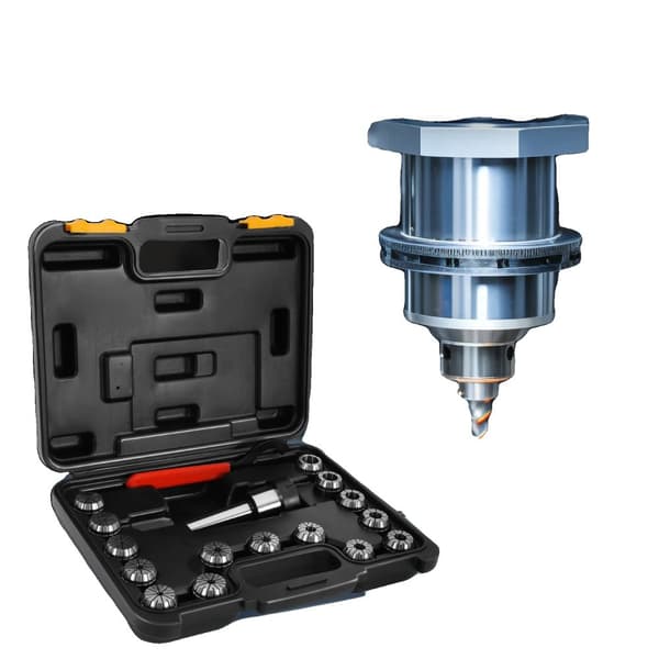 CNC Collet Chuck Sæt, 15 Højpræcisions ER32 Colletter, Bred Klemrange, Ergonomisk Design